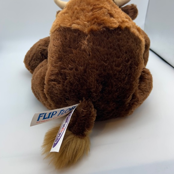 Mary Meyer Flip Flops Bean Bag Buffalo 10" Plush Stuffed Animal - Picture 5 of 11